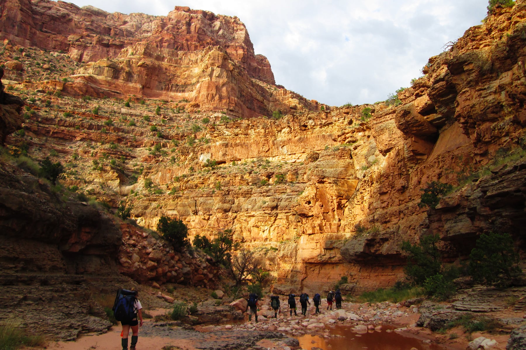 Canyon backpacking summer wilderness adventure for teens