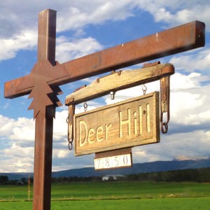 Deer Hill sign