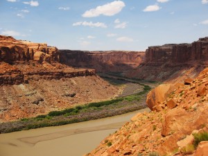 Green River winding through the canyons