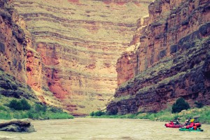 The high canyon walls of the Lower San Juan River