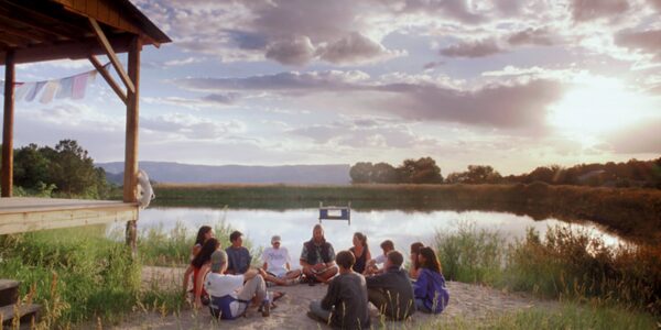 Circle at small pond