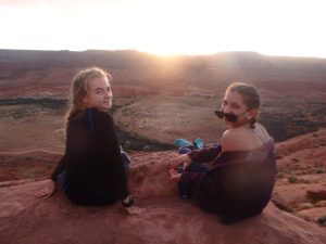girls on vista sunset at summer camp for teens