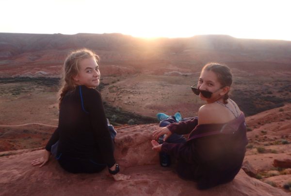 girls on vista sunset at summer camp for teens