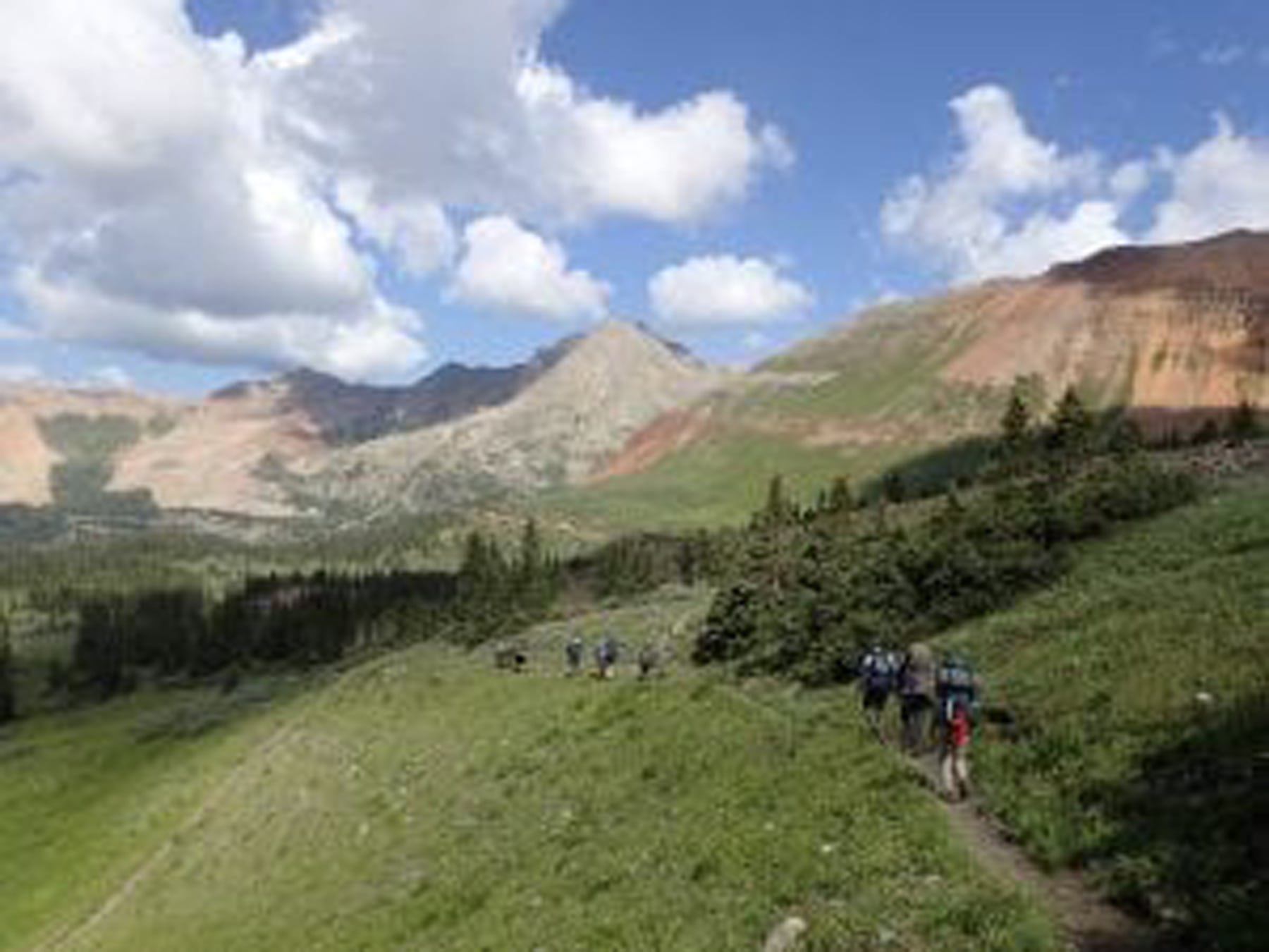 Deer Hill backpackers hike through