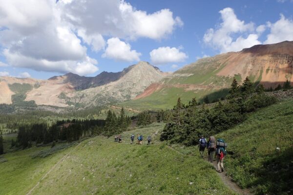 Deer Hill backpackers hike through