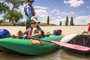 deer hill expeditions young teen in kayak